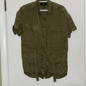 Women’s Forever 21 Military Green Shirt